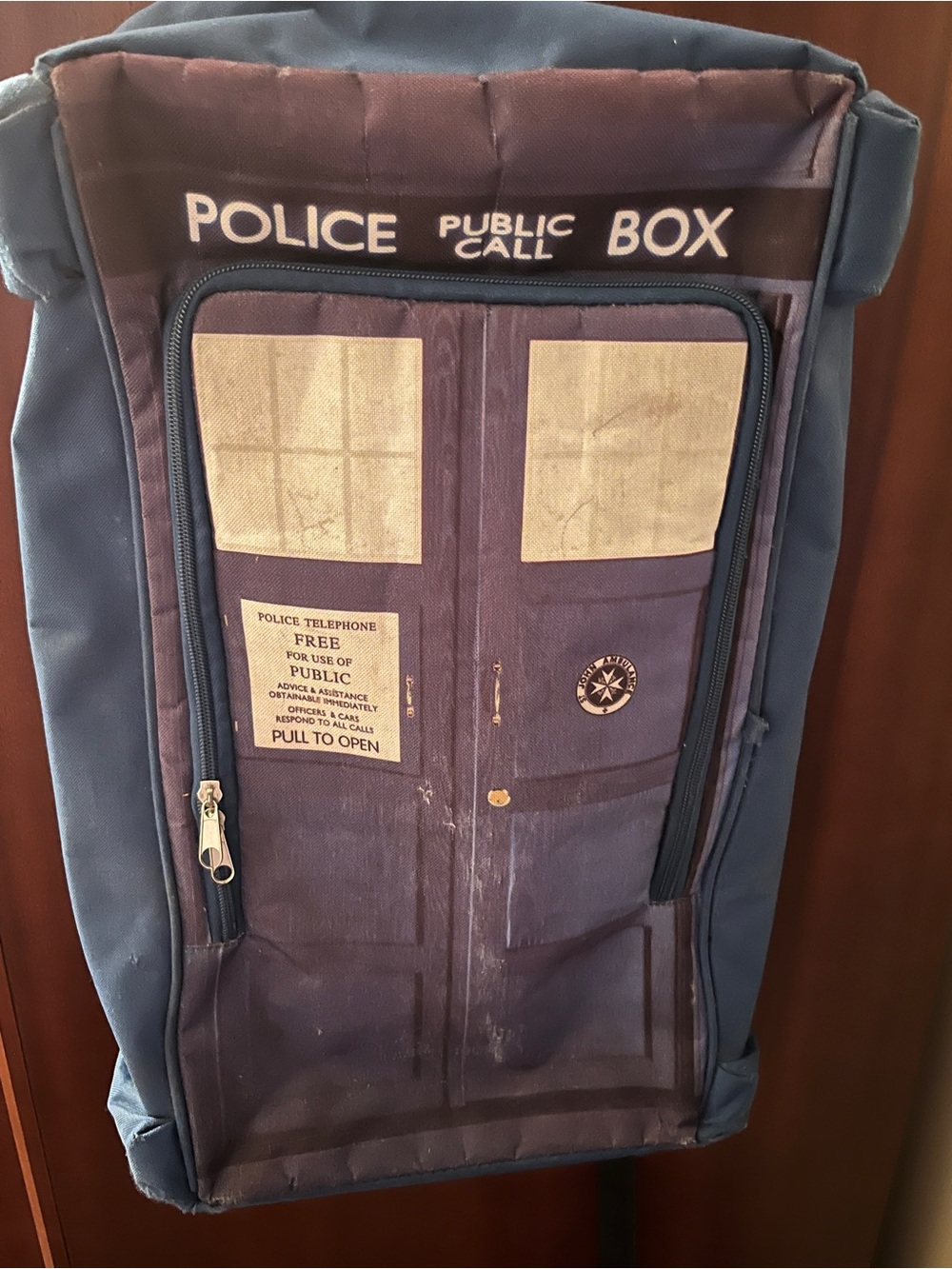 Officially Licensed BBC Doctor Who TARDIS rectangular backpack